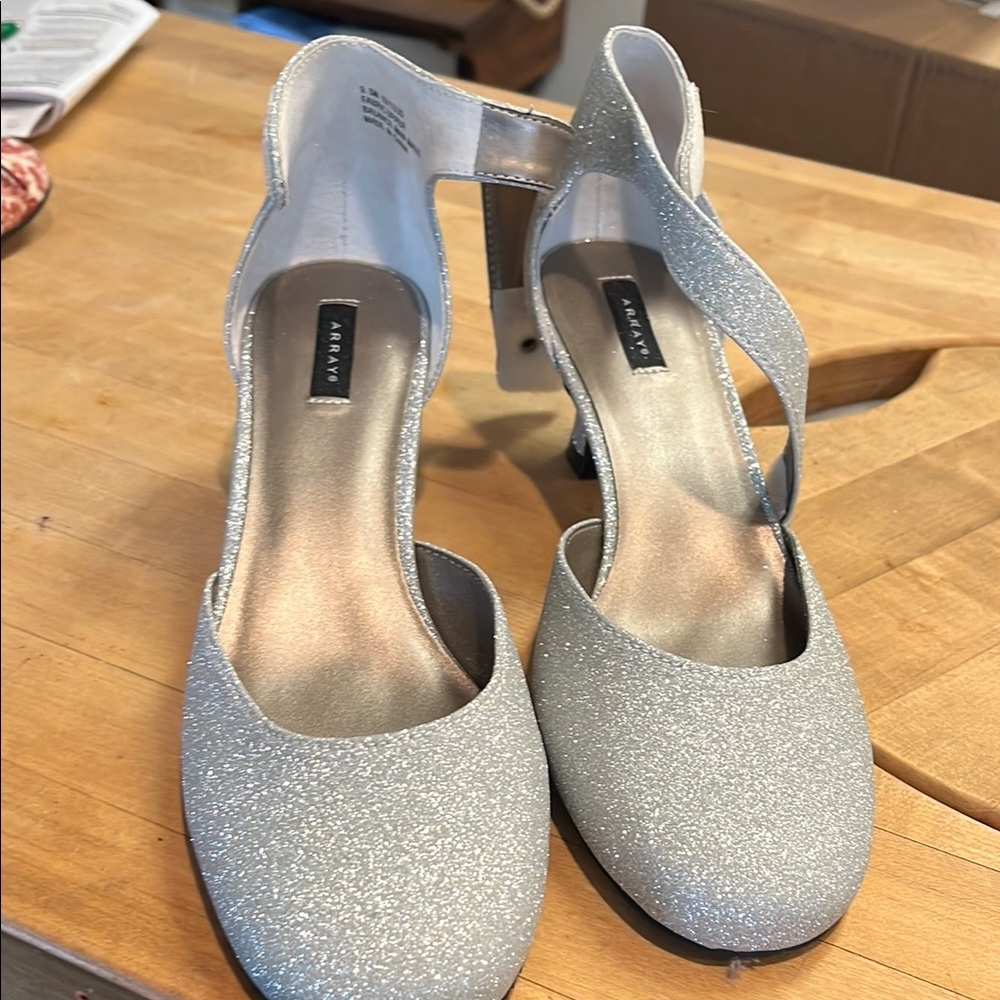 Elegant Silver Women's Shoes